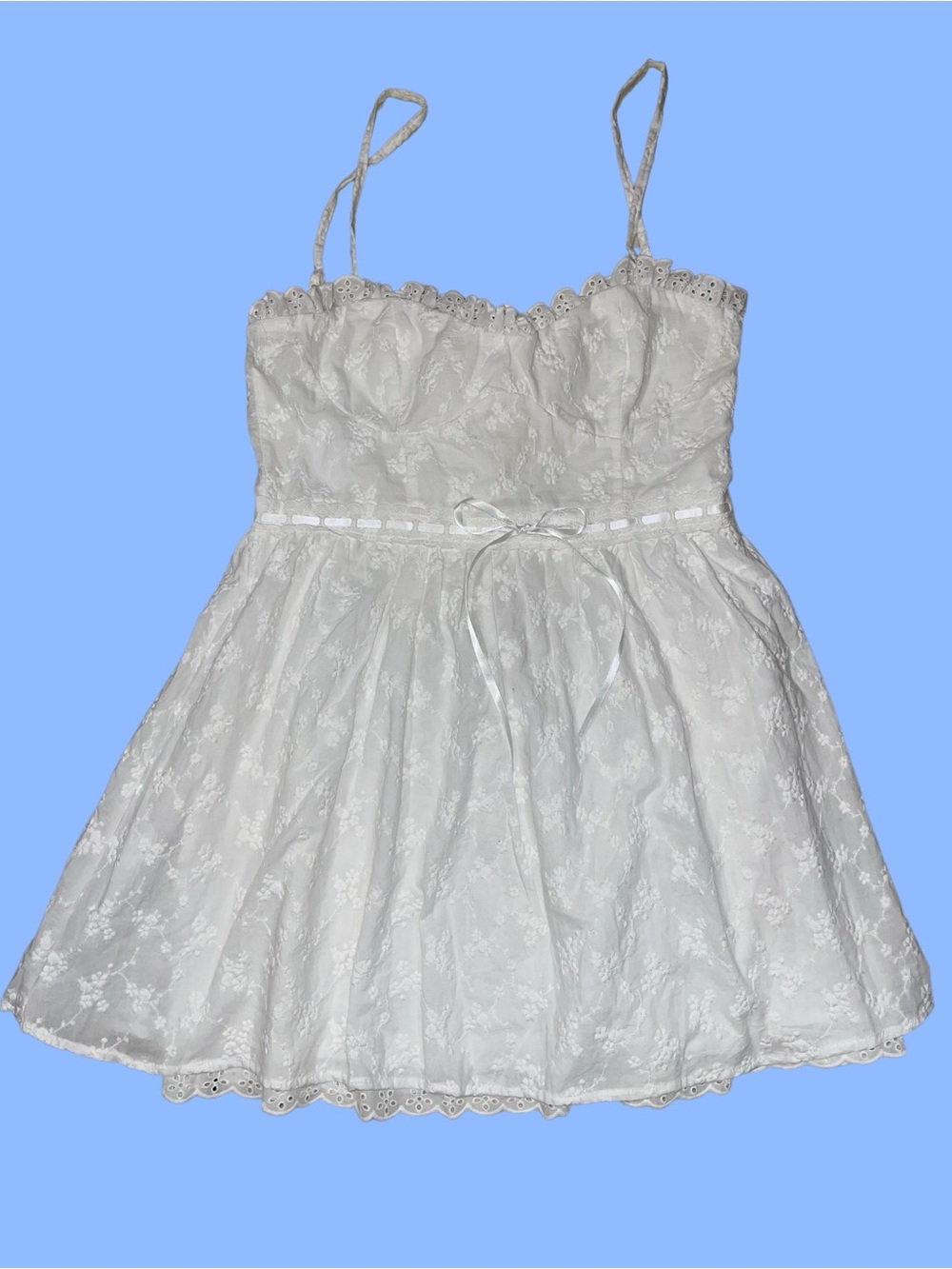 🆕#319~Altar'd State Olive Embroidered Mini Dress, Size Lg - Picture 13 of 15